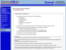 Tablet Screenshot of alarmruf24.de